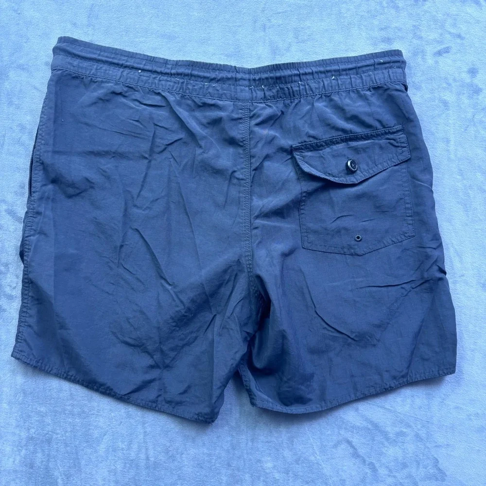 Ron Jon Surf Shop Mens Navy Blue Nylon Swim Trunks Shorts ACE1123 Size M